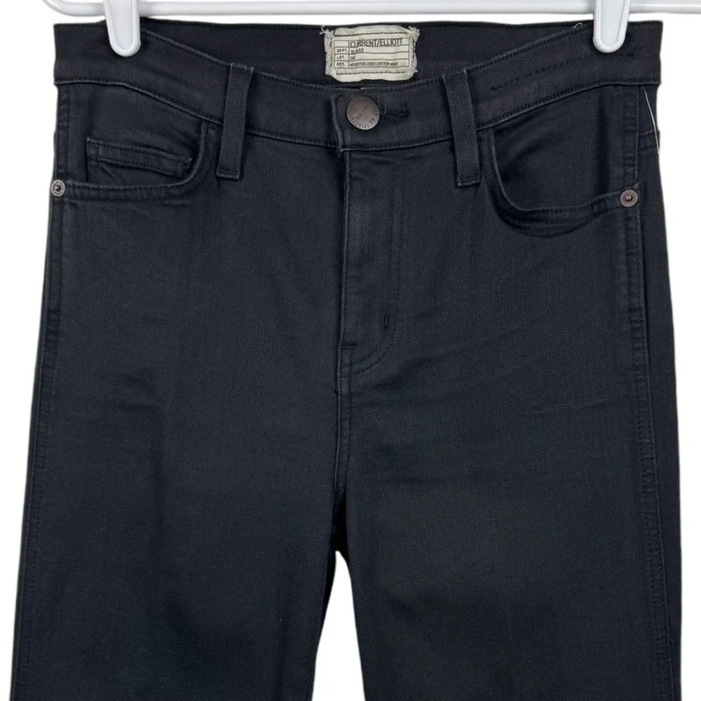 Current Elliott Women's‎ Jeans 28 Black The Girl Crush High Waist Flare Jean